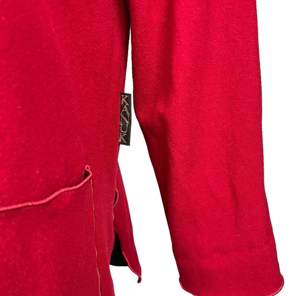 KANUK Vintage 100% Wool Set Top &  Hat Sz 2 Red - Picture 6 of 12